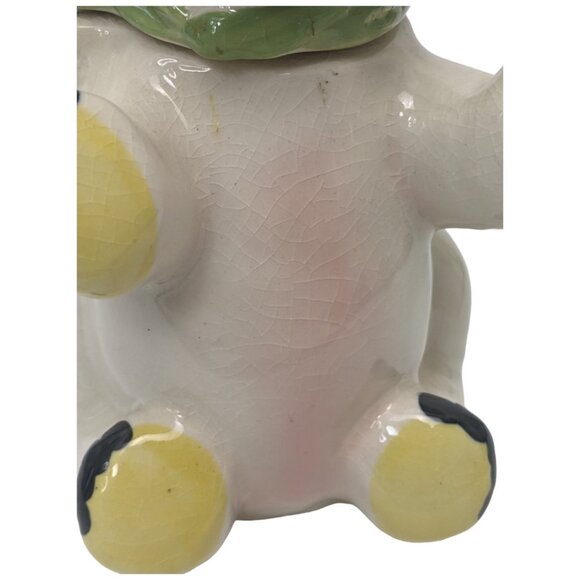 Ever Brite Elephant Bank Anthropomorphic Ceramic Coin Vintage Kitsch Japan - Picture 2 of 15